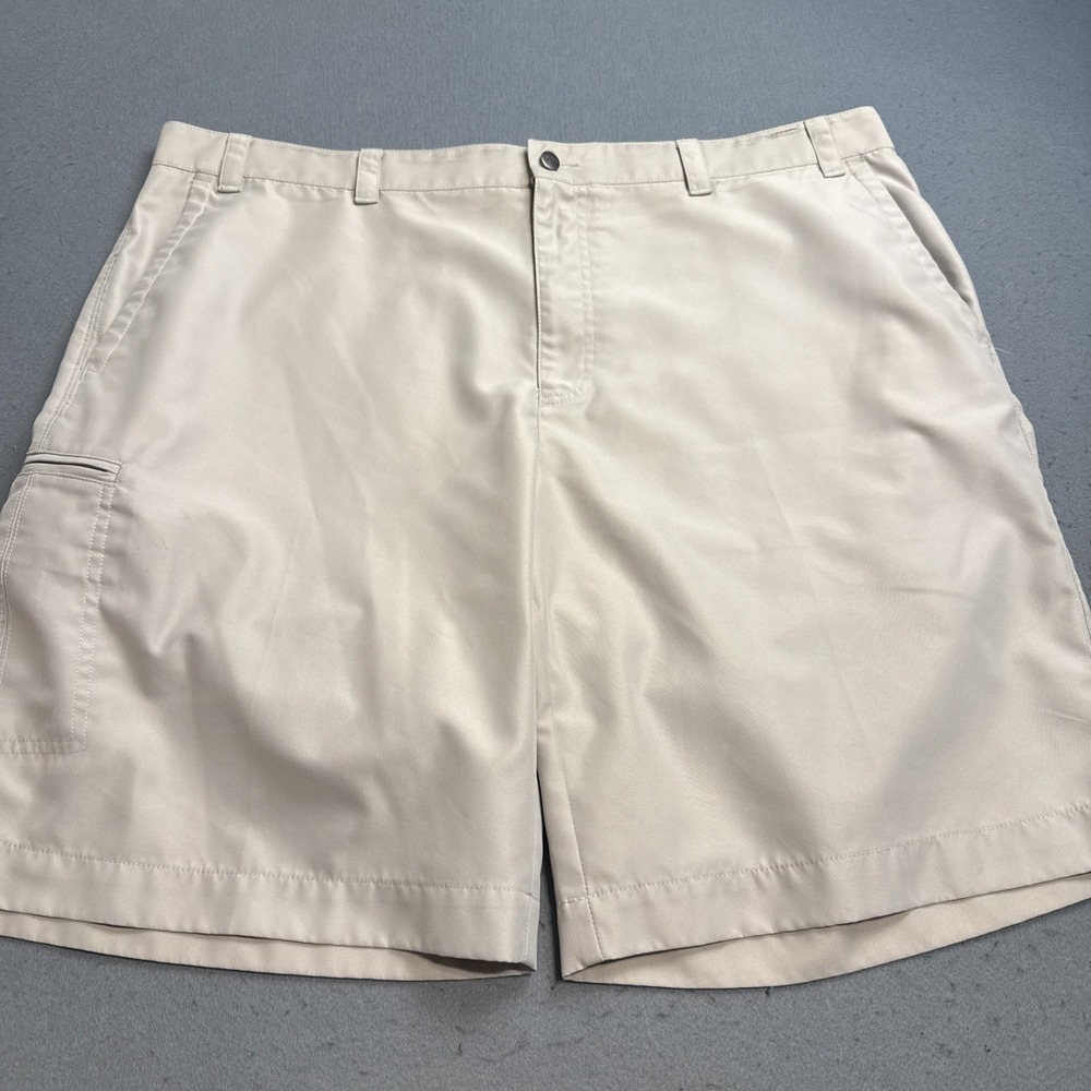 Callaway Mens Golf Shorts BEIGE Flat Front Performance Stretch Size 40